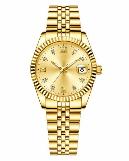 Women's Round Dial Analog Quartz Watch
