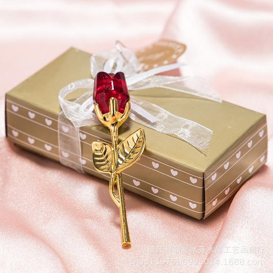 Eternal Love Metal Crystal Rose Timeless