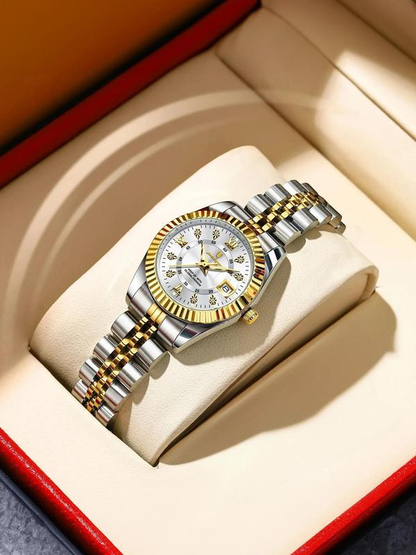 Women's Round Dial Analog Quartz Watch