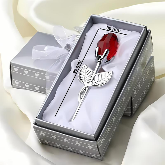Eternal Love Metal Crystal Rose Timeless
